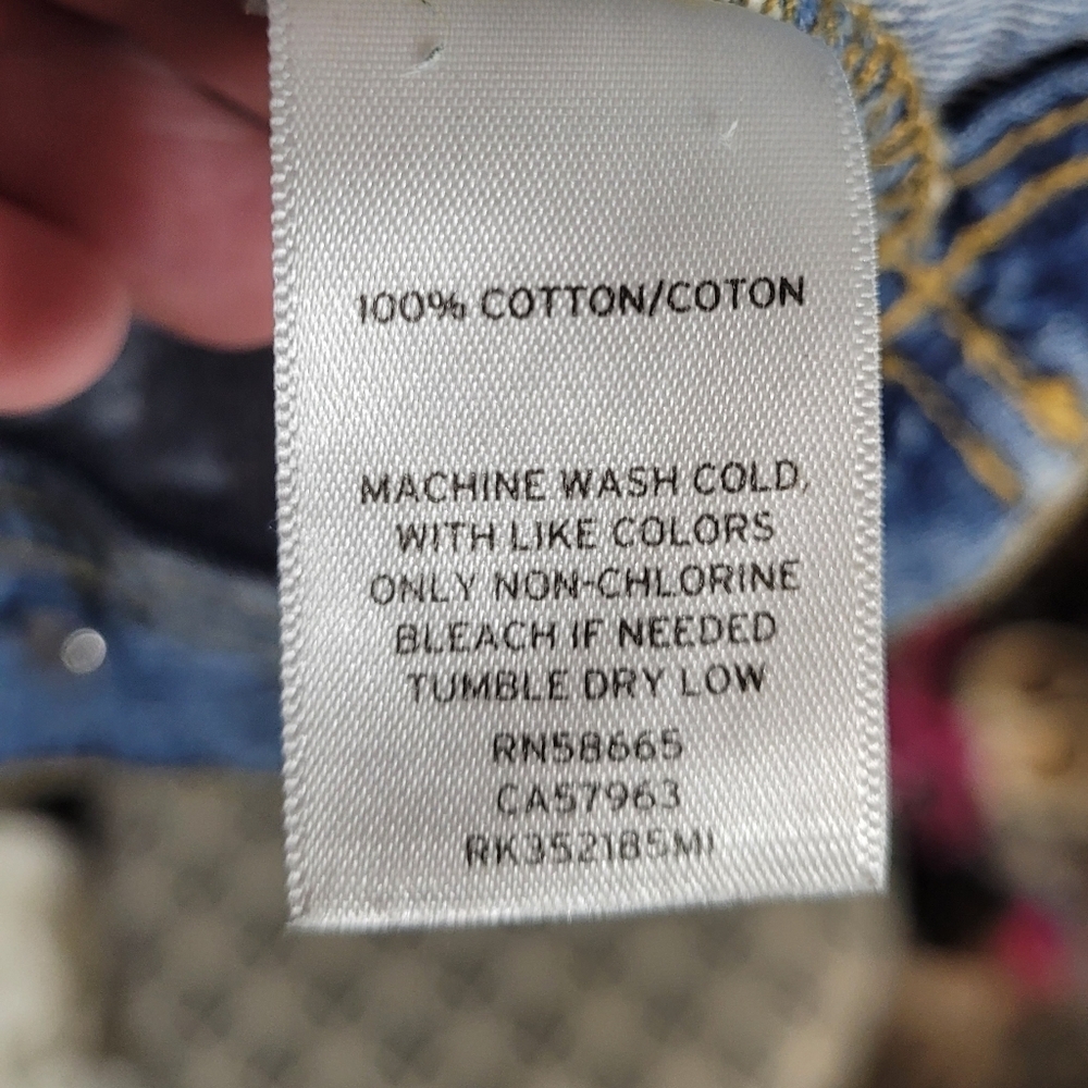 EUC | Melrose & Market | Distressed Jean Jacket XS - Picture 6 of 6